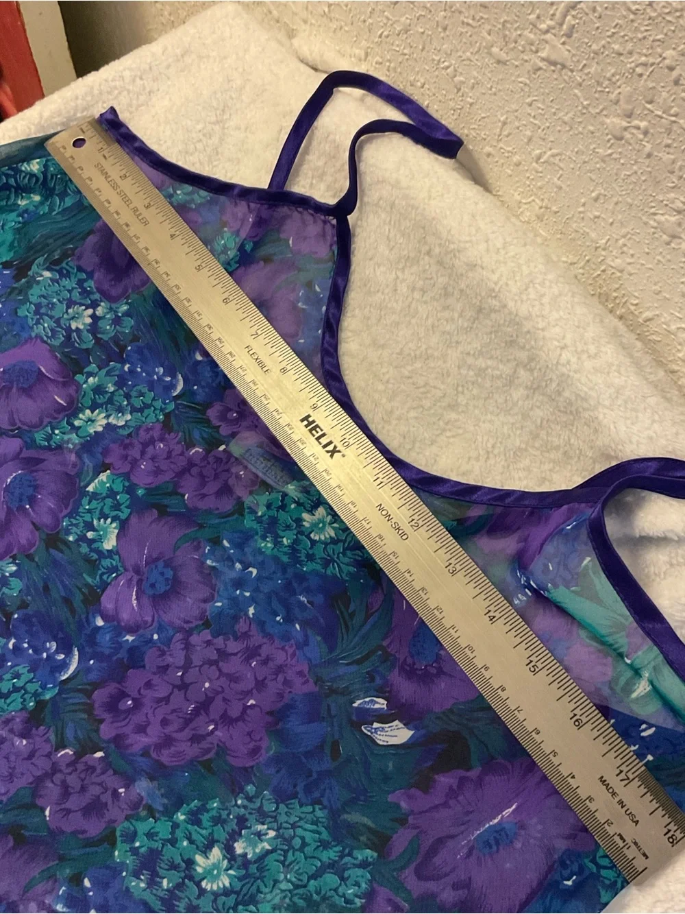 Vintage LA Intimates Floral Sheer Cami Tank Top - Picture 7 of 8